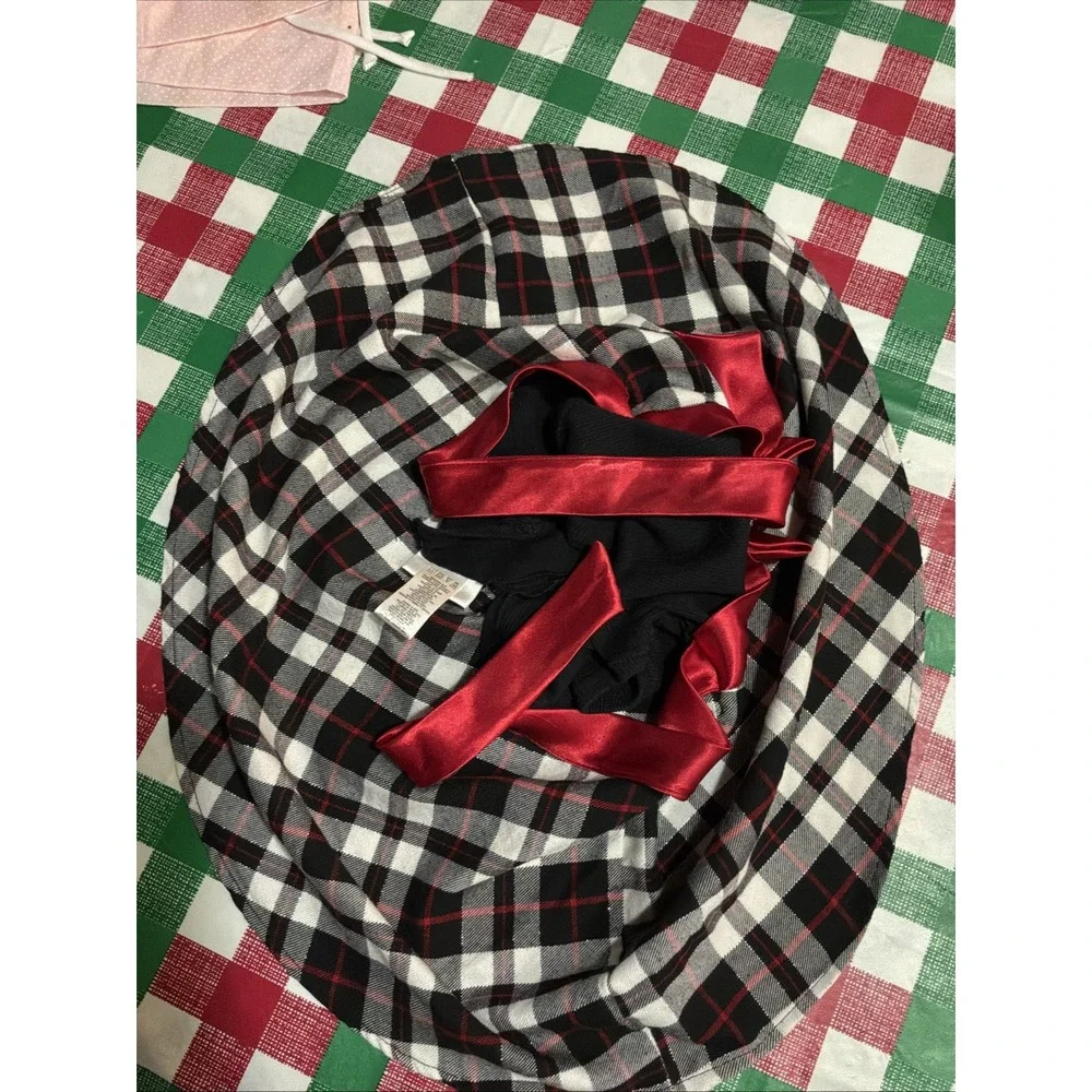 Youngland Christmas Dress 3T Black And Red Plaid Festive Holiday‎